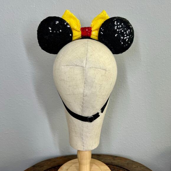 Mickey Mouse Elastic Minnie Ears | Disney-Inspired Adjustable Mouse Headband - Picture 5 of 5